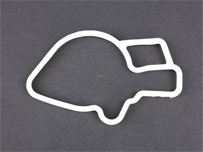 Прокладка коллектора ВАЗ 2110-2170, Приора, Калина дв. 1,6 (впускного/ рыбка) белый силикон (ПТП64) 2112-1008636-б