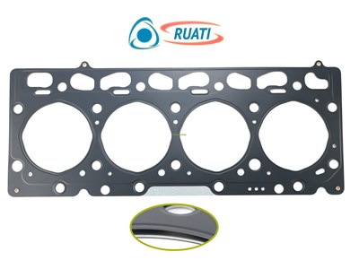 Прокладка ГБЦ Cummins ISF 3.8 а/м Валдай, ПАЗ, КАМАЗ N75, N80, N120 Компас-9/12 (металопакет чёрный, арт.: 4943051, 5345648) RUATI 5345648-RN
