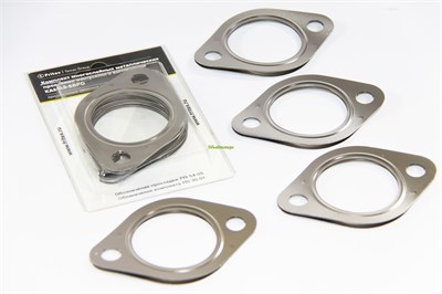 Набор прокладок коллектора КАМАЗ (выпускного) 3-сл. металл, из 4-х шт.(719-54-05), взаимозам (7403.1008027, 7403-1008050) (ФРИТЕКС) ( ОЕ 110-30-01 ) 110-30-01