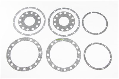 Набор прокладок поворотного кулака Урал 4320 (4320-2301001-4Н; 4 наим., цапфа 12 отв.) паронит 0,6мм. (Состав: 6361-2304052, 6361Х-2301055, 375-2304098-01, 375-3103019-Б) (Москва) ( ОЕ 04-11-211 ) 04-11-211