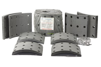 Рем. комплект тормозных накладок а/м ЗИЛ-4421, ПАЗ-Аврора (Сверл./раст./с заклёпками/ширина 180мм./ к-т 8 шт.) Тамбов АТИ 4421-3502105