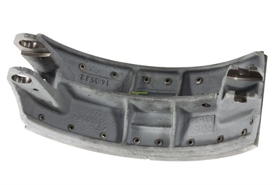 Колодка барабанного тормоза а/м КАМАЗ 53229, 65115 ЛИТАЯ (каркас конвейер, накладка; длинная + длинная) (1шт.) ЗМД 53229-3501090-41