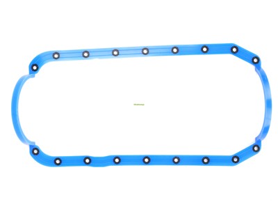 Прокладка поддона маслянного картера УМЗ 417,421,4216 а/м ГАЗель, УАЗ (цельная) синий силикон с шайбами ПРЕМИУМ (ПТП64) 4216-1009075