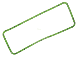 Прокладка поддона маслянного картера ЯМЗ 238 зеленый силикон с шайбами ПРЕМИУМ (ПТП64) 238-1009040-1