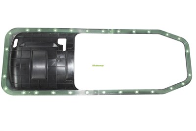 Прокладка поддона маслянного картера КАМАЗ Евро-2,3 с желобом (арт: 740-1009040, СТР 1009 031 СБ) с армированным каркасом, покрыта силиконом, цельная PA (ПТП64 г. Балаково) 740.50-1009017