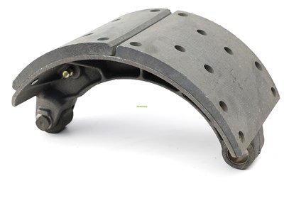 Колодка барабанного тормоза китайский мост HanDe DH7131.200хх 16 тонн, а/м  SHAANXI F3000, КАМАЗ (заднего моста автобус) (1шт./ ширина 220 мм./ с роликом / 8+10 отверстий разные накладки/ литая/ DZ9112340060) Набережные челны DZ9112340061