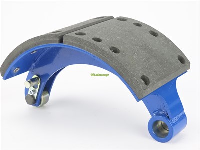 Колодка барабанного тормоза а/м КАМАЗ Компас 12 мост JAC N120 (OE: 3502.36G-090/ задняя/ нижняя/ сварная) (1шт.) АККОР 163502.36G-091