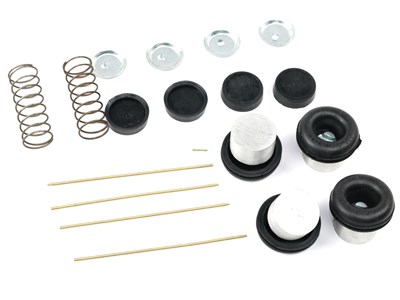 Ремкомплект колёсного цилиндра на рабочий тормоз УРАЛ 375 (полный, 6 наим., 22 шт., СК375-3501031-03, 375-3501050, 375-3501058, 375-3501167, 375-3501051, 375-3501052, 375-3501053) RUATI R375-3501031-03