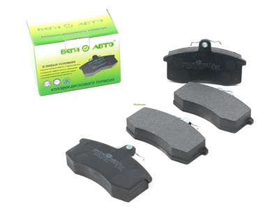 Колодка дискового тормоза а/м ВАЗ 2108-21099, 2110-2115, Калина, Приора, Гранта передняя (к-т 4 шт.) ВАТИ-АВТО 2108-3501080