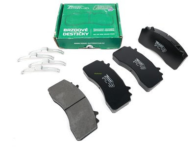 Колодка дискового тормоза системы: WABCO; MAXX 22 а/м КАМАЗ 5490 NEO, MAN и др.  (с установочным комплектом: пружины) (к-т 4шт.) WVA 29223, 29337 (TemacAutomotive) 136-00-13