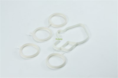 Прокладка коллектора ВАЗ 2110-2170, Приора, Калина дв. 1,6 (впускного) комплект, белый силикон (ПТП64) 2112-1008636/38