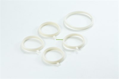 Прокладка коллектора ВАЗ 21124, 2112 (впускного) комплект, Н/О с электрон. педалью, белый силикон (ПТП 64) 2112-1008636-10/38