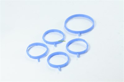 Прокладка коллектора ВАЗ 2170 (впускной) комплект, с электрон. педалью, синий силикон (ПТП64) 21127-1008638/616