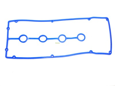 Прокладка клапанной крышки ЗМЗ 409 ЕВРО-4 синий силикон с колодцами, 10 отверстий (Балаково) 40624-1007245-10-1