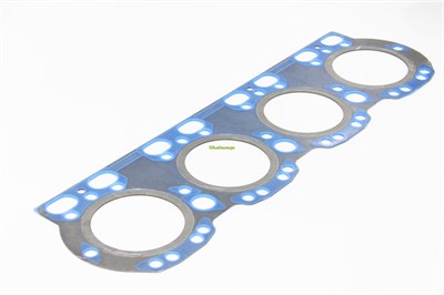 Прокладка ГБЦ ЯМЗ 238 БЕ2, ДЕ2, 6581.10 н/о а/м МАЗ метал.,общая ГБЦ, синий силикон (ПТП64) 238Д-1003212-А-1