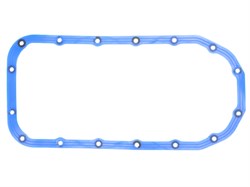 Прокладка поддона маслянного картера ВАЗ 2108-99,2110-12, Калина, Приора, Гранта синий силикон с шайбами (ПТП64) 2108-1009070-3