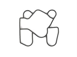 Прокладка теплообменника масла ГАЗель БИЗНЕС, NEXT дв. CUMMINS ISF 2.8 (чёрный силикон) (ПТП64) 5262903