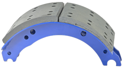 Колодка барабанного тормоза КАМАЗ, полуприцепа СЗАП 93271 (ось L1, 12т) АККОР А3830