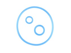 Рем. комплект крепления компрессора к картеру маховика для а/м КАМАЗ (синий силикон) (ПТП64) 53205-3509