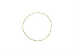 Кольцо уплотнительное гильзы КАМАЗ верхнее тонкое силикон зелёное 740-1002031