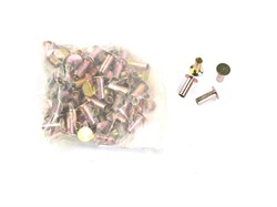 Заклёпки 6,35 х 17,5 стальные полутрубчатые L11, плоская шляпка (доп. арт.: HNTS61, 93686) (100 шт.) ASR 110