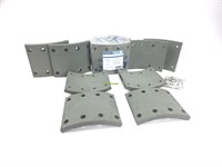 Рем. комплект тормозных накладок а/м МАЗ-5336, суперМАЗ, КрАЗ 6510 (Сверлён./расточенные/с заклёпками/ширина 160мм./ к-т 8 шт.) БзАТИ 5336-3501105 БзАТИ