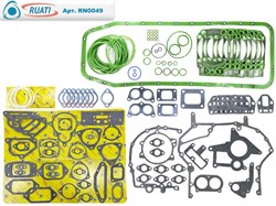 Комплект прокладок двигателя КАМАЗ ЕВРО-4, 5 Эконом без клапанной (52 наим. / 146 шт.: прокладки паронит+ кольца+ силикон/ 740.70-1002000-Э/ клапанная отдельно)  