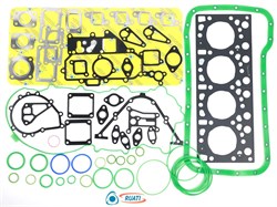 Комплект прокладок двигателя ЯМЗ 53443 Евро 5 силикон+металл ( 38 наим 62 поз.: уплот. кольца  + ГБЦ, к-т прокладок металл + пр. поддона + пр. клапанной ОЕ: 53443-2000005) СТАНДАРТ (RUATI) RN0087 (53443-2000005)