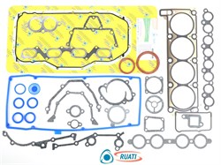 Комплект прокладок двигателя ЗМЗ-405, 409 Евро 3 полный для а/м ГАЗ, УАЗ (металическая ГБЦ,силикон, паронит, сальники коленвала,  40524-3906022-03, 040624-3906022-00, 040624-3906022-10) ОПТИМА RUATI RN1007
