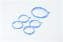 Прокладка коллектора ВАЗ 2190, 2192 дв. 8 кл. (впускной) комплект, синий/белый силикон (ПТП64) 21116-1008611/16