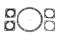 Набор прокладок заднего моста Волга (разъем., паронит, 3 наим. 5 шт., 69-2401040, 24-2403087, 3302-2403087) Москва КЗМ-2401Р