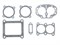 Набор прокладок компрессора ЗИЛ-130 (5 наим., ПМБ т=0,8) (Москва) 11-05-200-02
